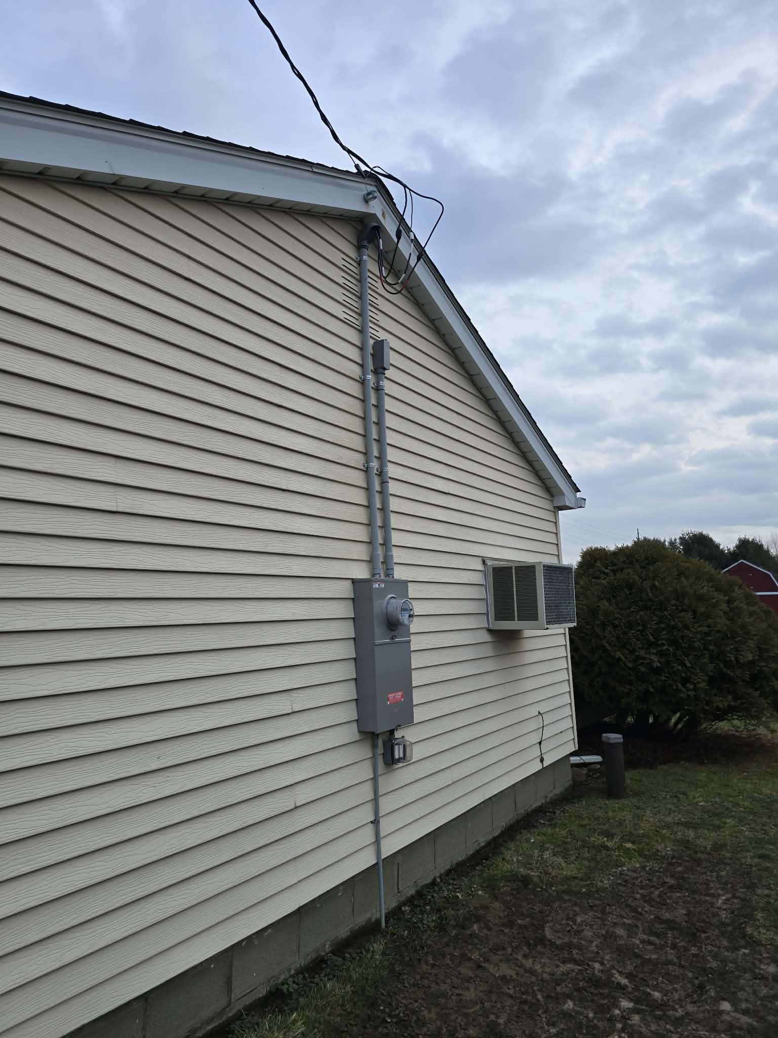 Exterior electrical work