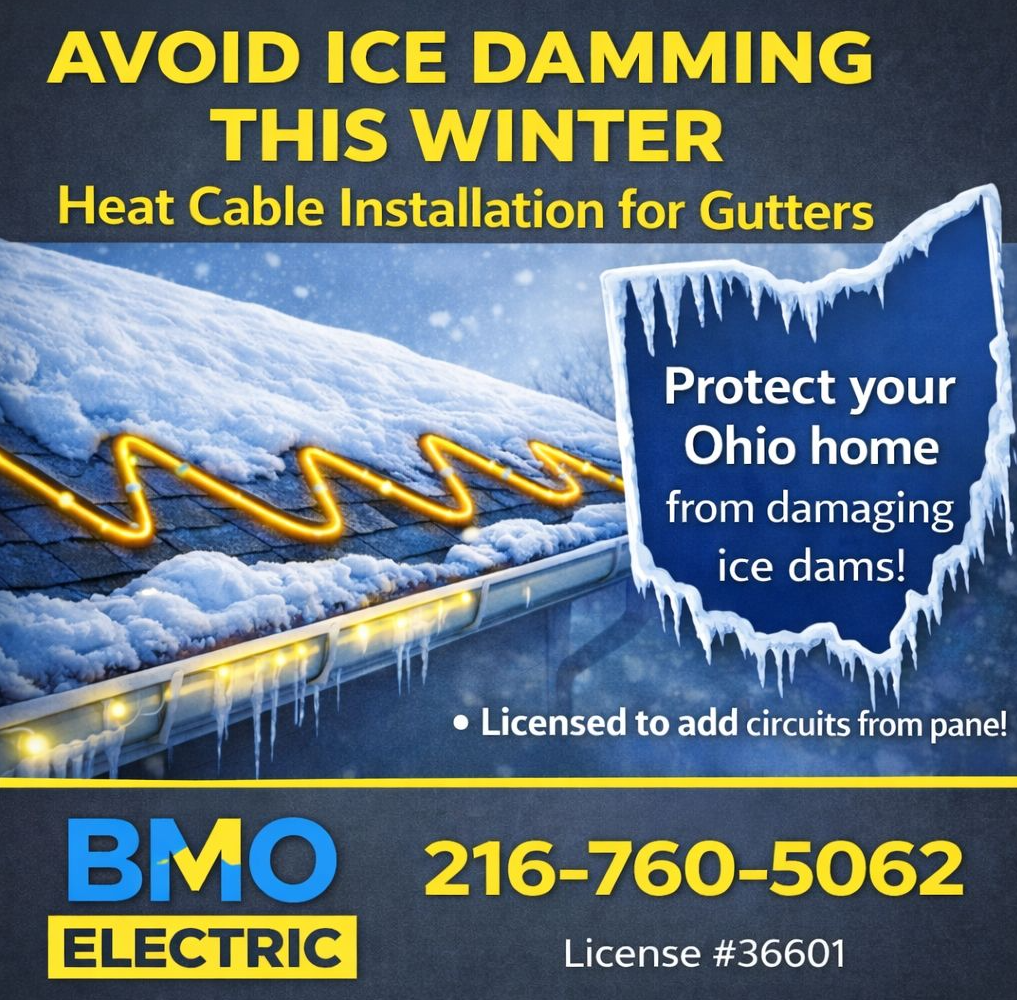 Heat cable installation for gutters - Avoid ice damming this winter